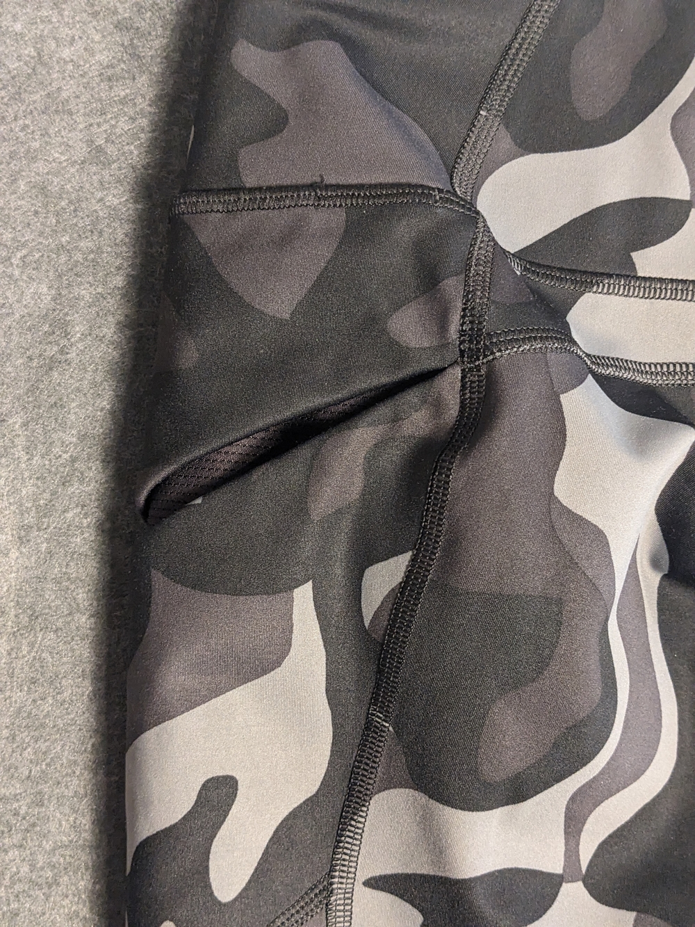Athleta Gray & Black Camo High-Rise Leggings - Picture 7 of 9